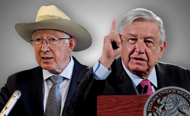 Sheinbaum definde a AMLO tras revelaciones del exembajador de EU, Ken Salazar