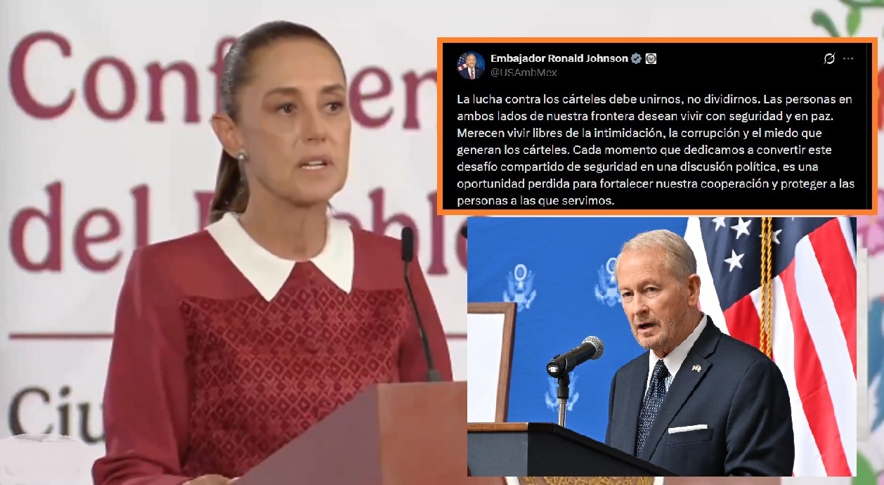 Pide Sheinbaum a embajador de EU no opinar ni meterse en los asuntos internos de México
