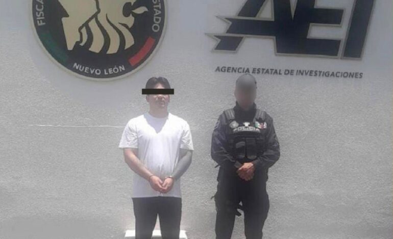 Extorsionador de Reynosa es detenido en NL; tiene orden de aprehensión