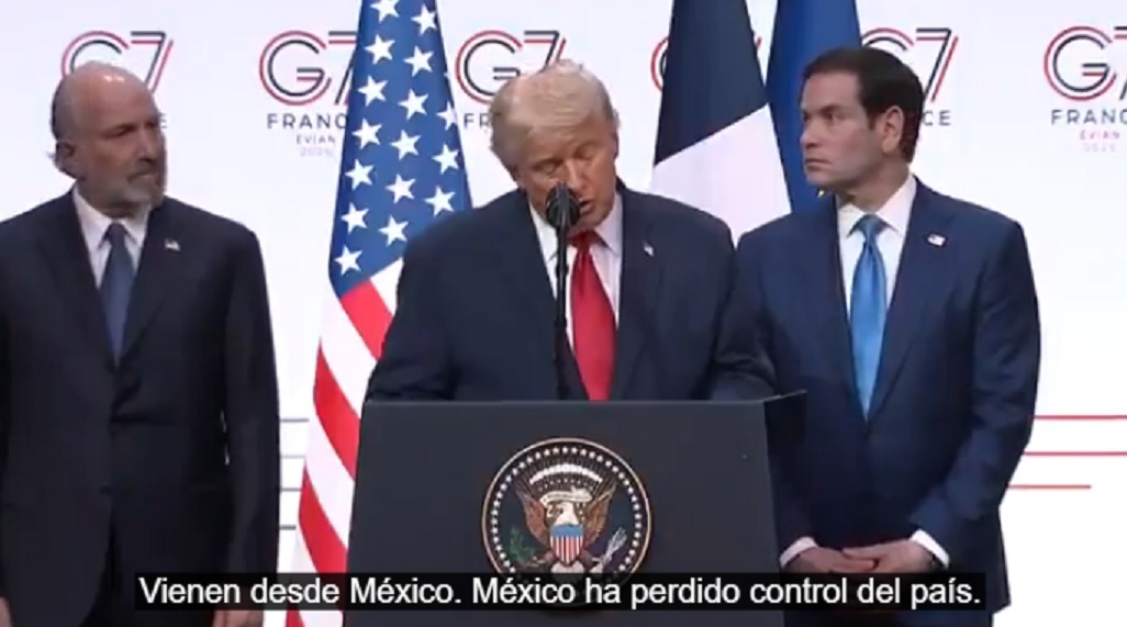 Los cárteles controlan México. La presidenta es buena, pero es una mujer muy asustada:  Trump