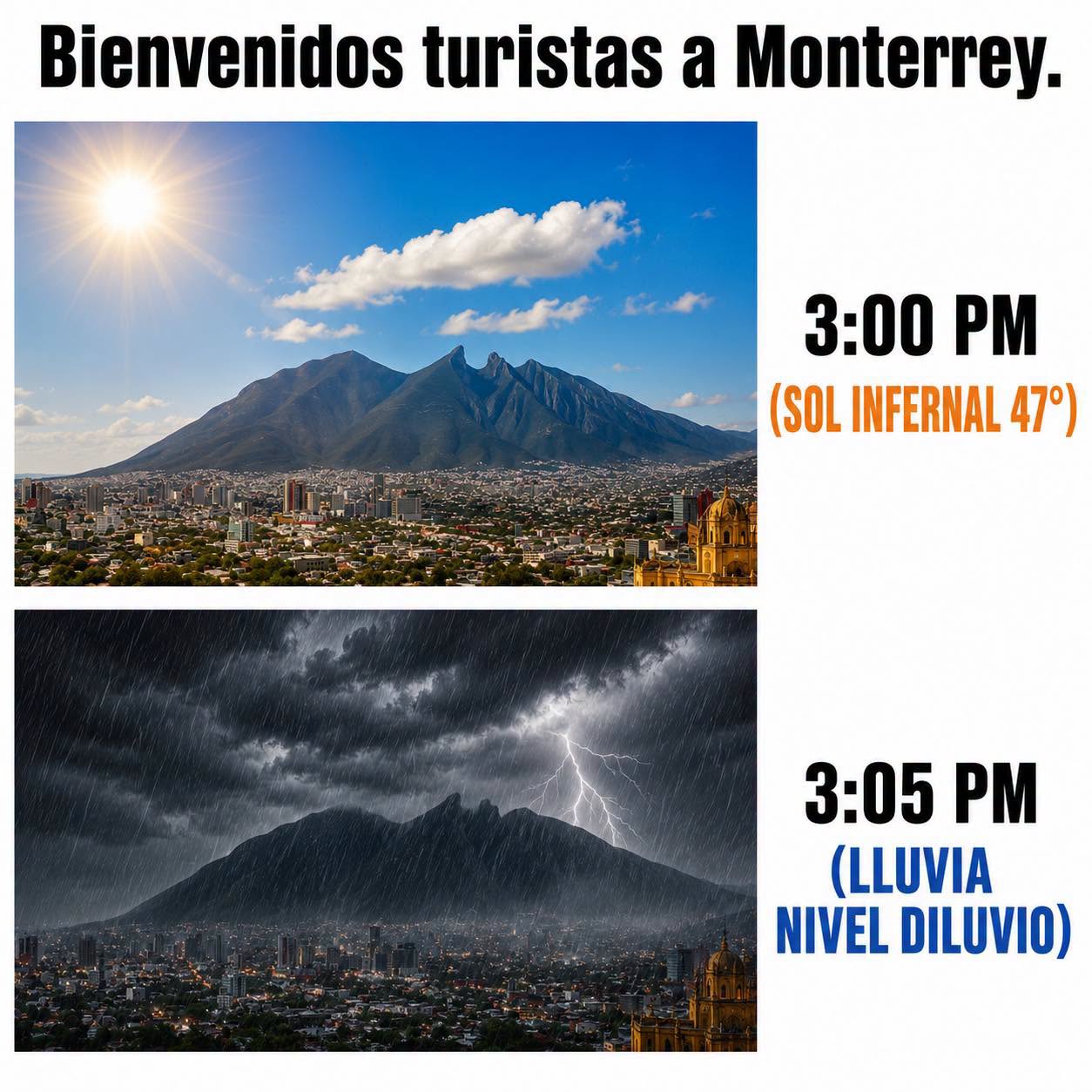 El clima Bipolar de Monterrey…