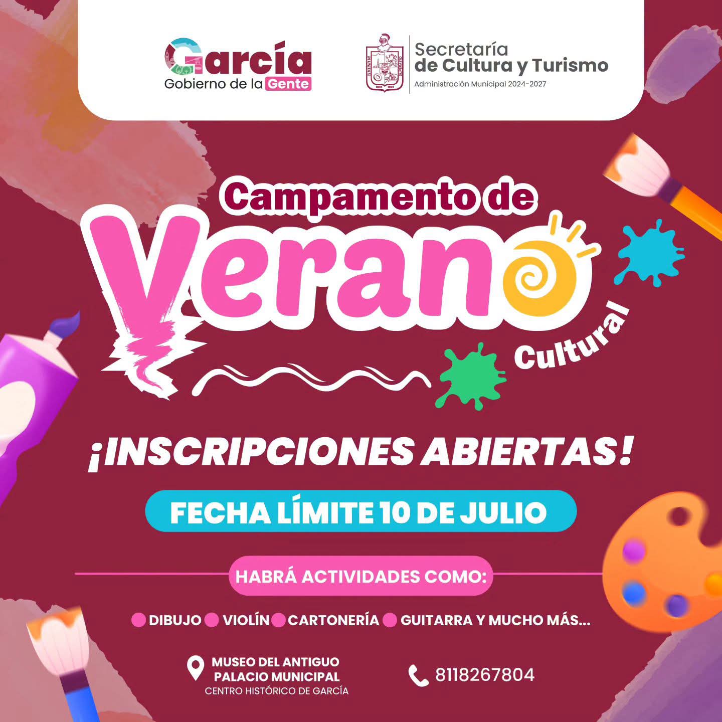 Anuncia García «Campamentos de Verano 2026» para chicos y grandes