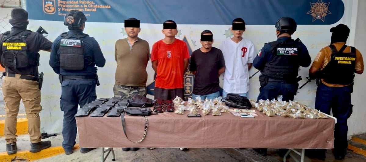 Cae el cuarteto de La Joya con más de 100 bolsitas de «cola de borrego»