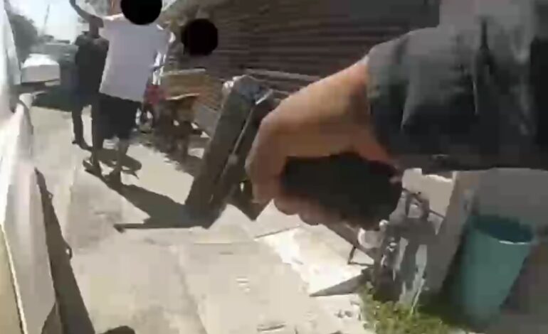 Detienen policías a hombre que portaba arma de fuego