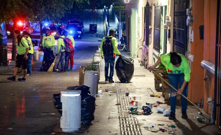 Retira Gobierno de Monterrey 12 toneladas de basura de zona de Regio Fest