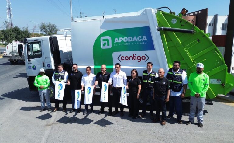 Incorporan Apodaca y Red Ambiental cuatro nuevas unidades de recolección de basura