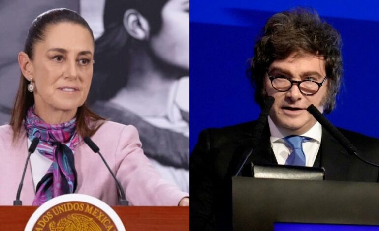 Rechaza Sheinbaum acusación de Milei sobre supuestaccampaña para desacreditar a Argentina