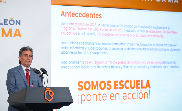 Arranca Educación de NL rehabilitación de escuelas rumbo al regreso a clases
