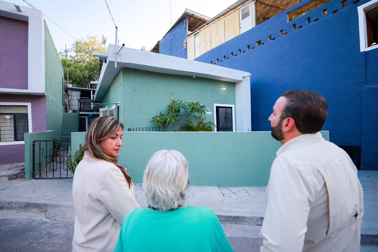 Transforma San Pedro la colonia Jesús M. Garza con rehabilitación de fachadas
