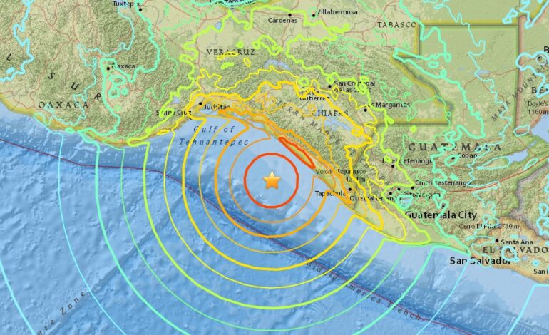 Se enciende alerta de Tsunami tras terremoto que sacude a Chiapas y Guatemala