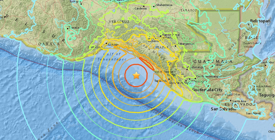 Se enciende alerta de Tsunami tras terremoto que sacude a Chiapas y Guatemala