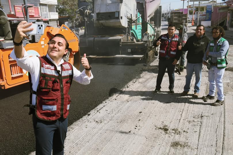 Extiende García rutas del “Tren de Pavimentación” para mejorar vialidad en el municipio