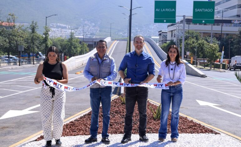 Entrega Monterrey primera etapa de dos obras del Circuito Vial El Huajuco