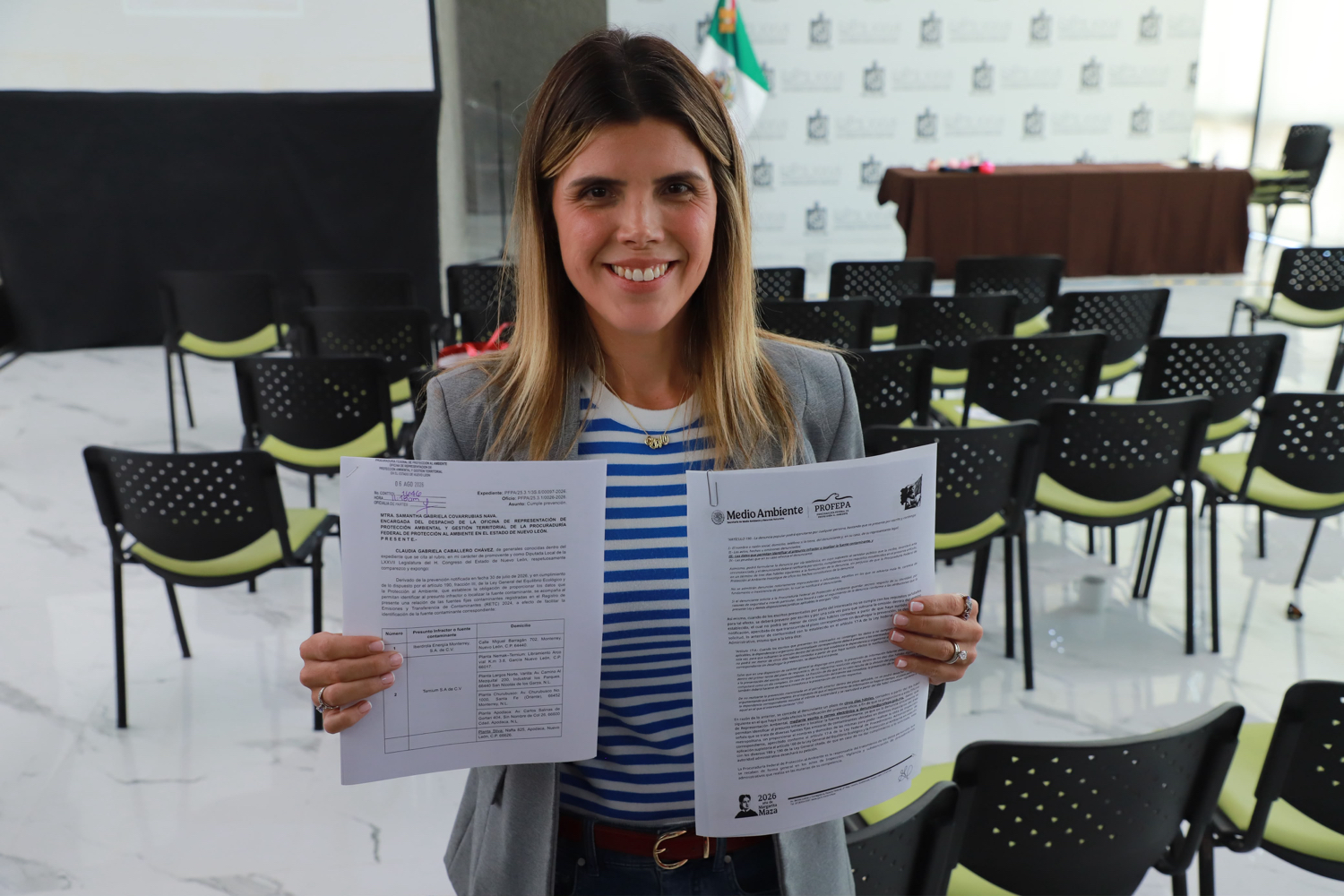 Denuncia Claudia Caballero desinterés de autoridades por calidad del aire en NL