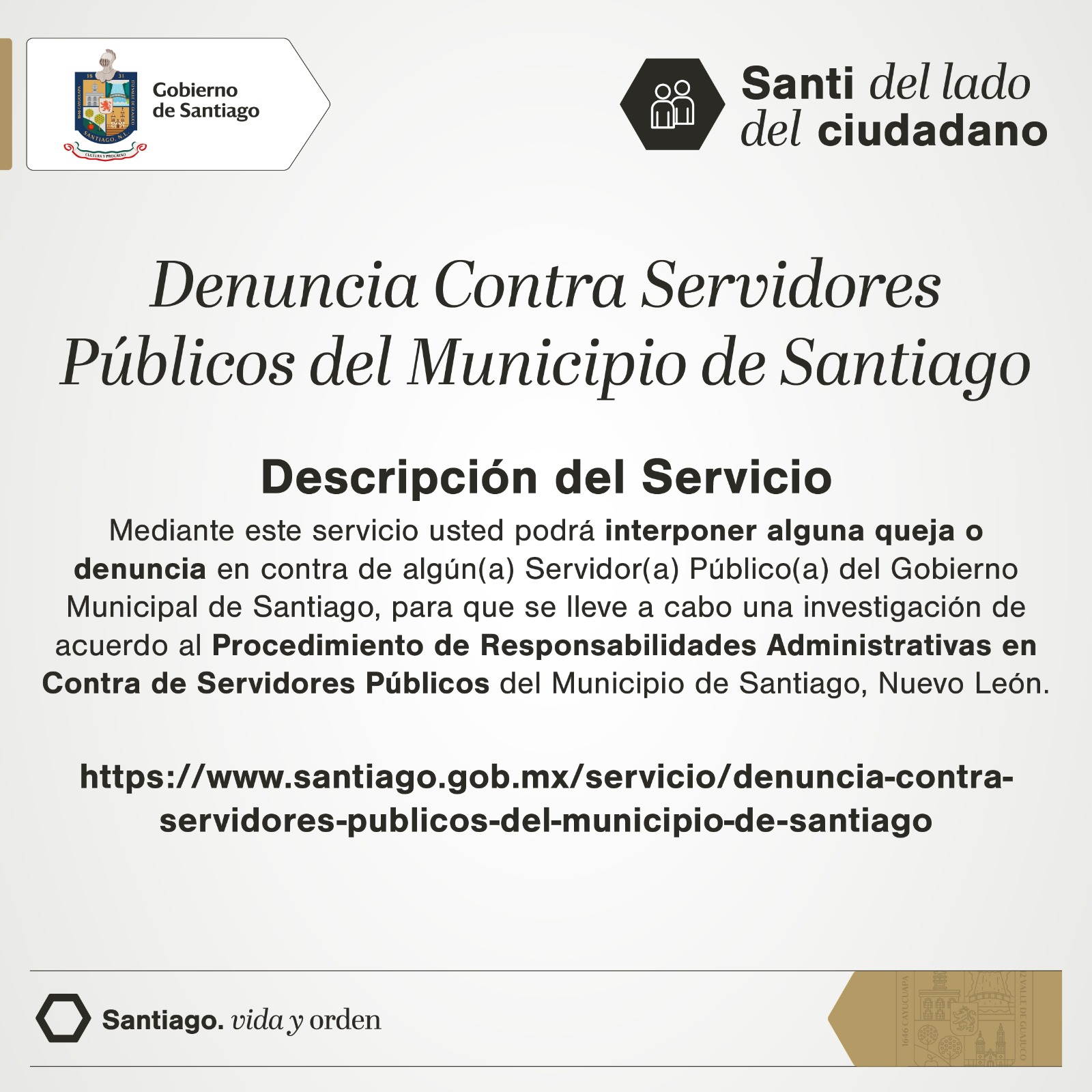 Abre espacio Municipio de Santiago para denunciar de manera anónima actos de corrupción