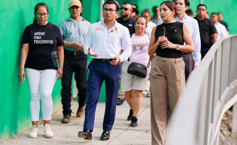 Inaugura Félix Arratia andador peatonal San Isidro en Monterrey; beneficiará a más de 7mil personas
