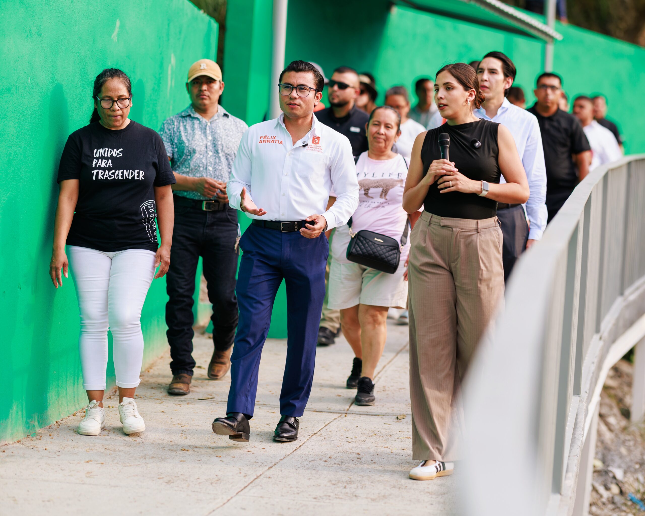 Inaugura Félix Arratia andador peatonal San Isidro en Monterrey; beneficiará a más de 7mil personas