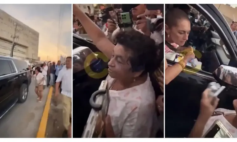 “No, yo no te doy la mano”: Mujer a Sheinbaum en gira por Tampico