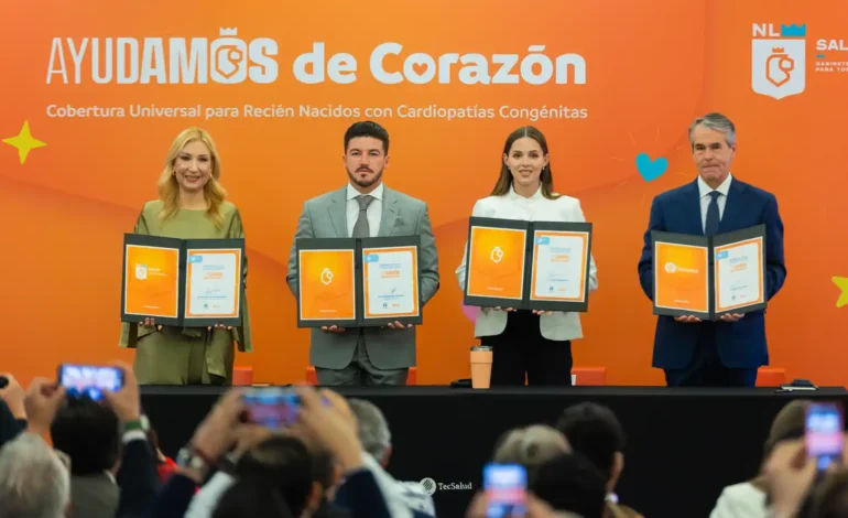 Estado y Tec Salud firman Acuerdo de colaboración «Ayudamos de Corazón» para atender cardiopatías congénitas en recién nacidos