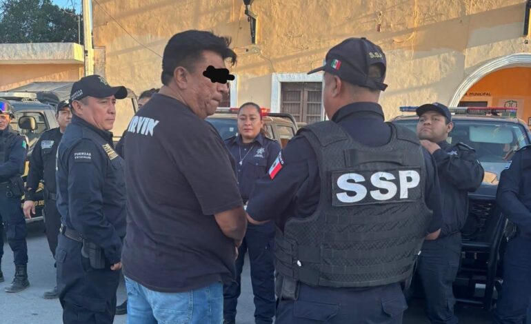Detienen al alcalde de Kinchi, Yucatán, por «meterle uña» a los recursos públicos
