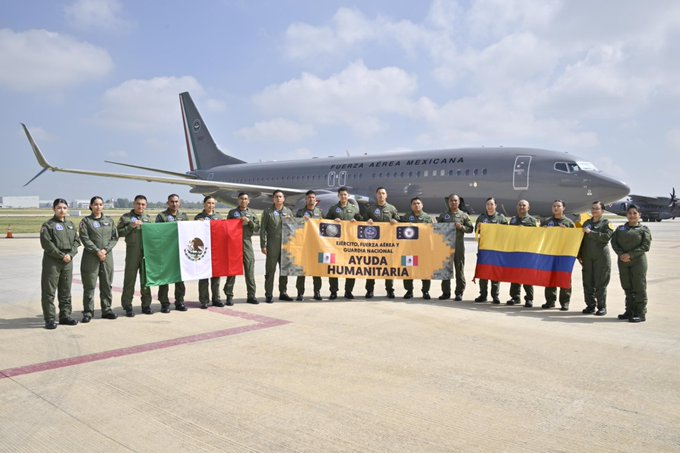 Envía México ayuda humanitaria a Colombia