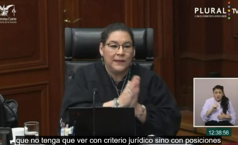 Acusa ministra Lenia Batres de que compañeros ministros no la quieren en la Corte; denuncia complot
