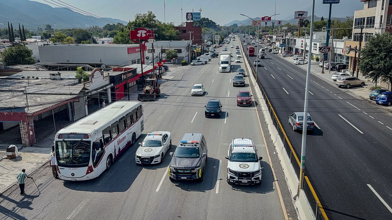 Implementa Santiago y la GN Operativos Carrusel sobre la Carretera Nacional contra correlones