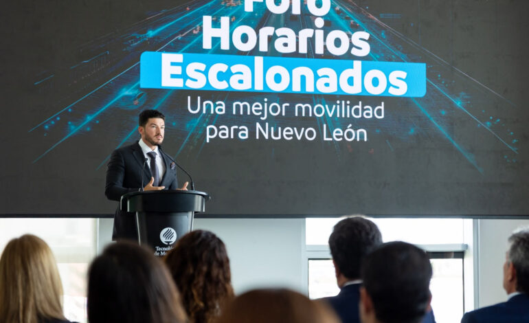 Presenta Samuel García estrategia de horarios escalonados a Cámaras empresariales