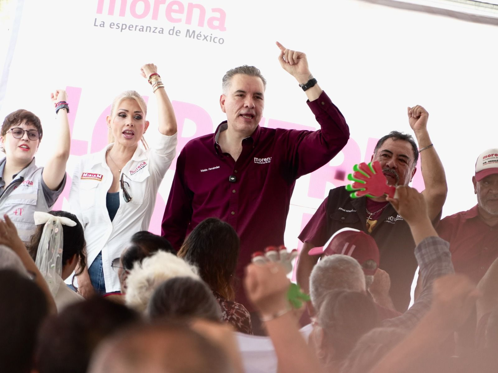 Reconoce Waldo a demás aspirantes de Morena