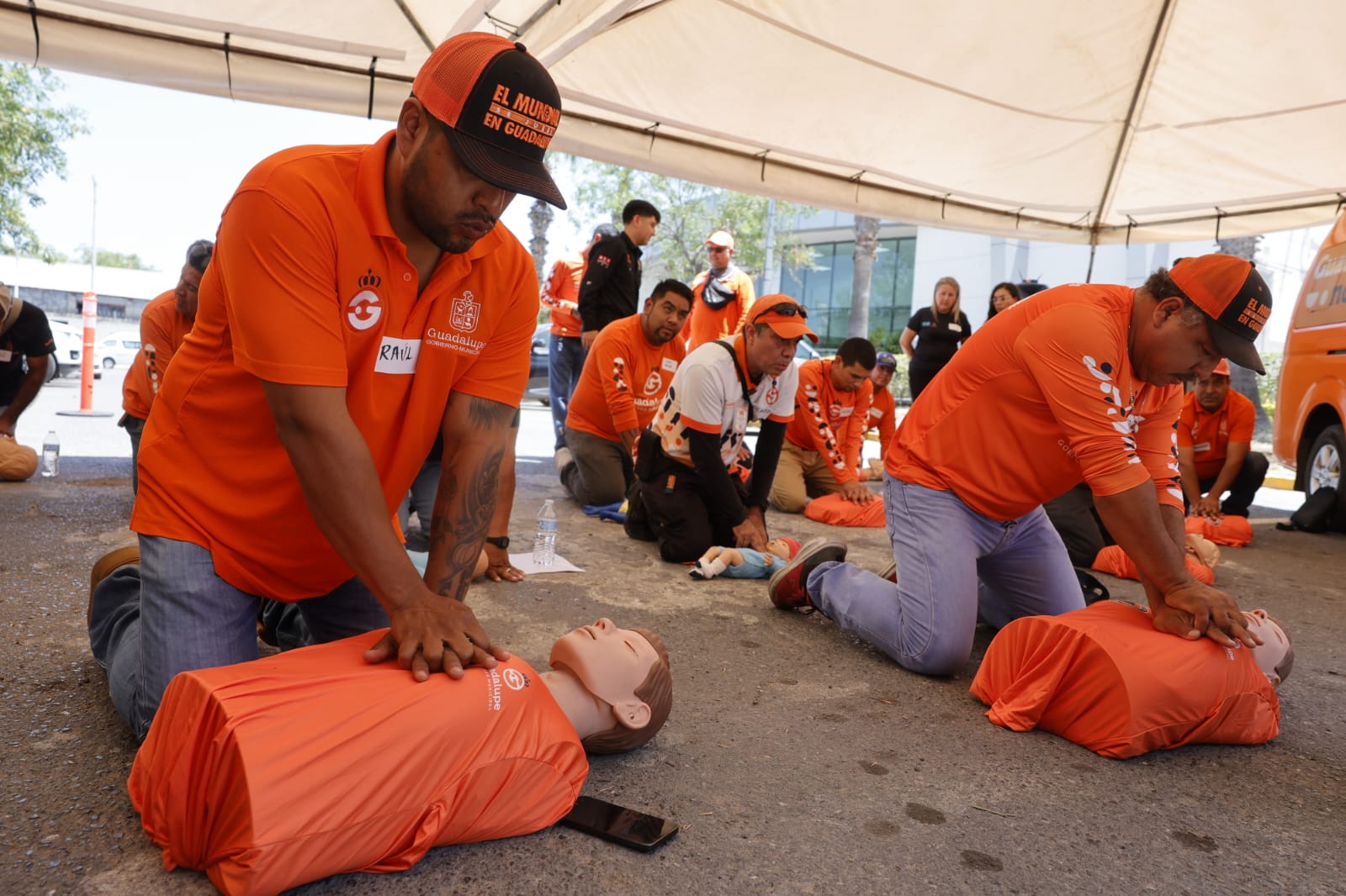 Capacitan al personal de Guadalupe en atención básica de emergencia