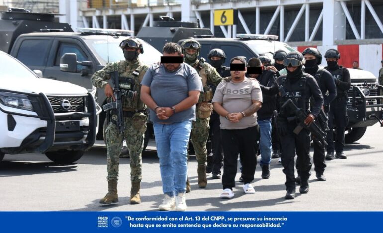 Detienen a integrantes de sindicato relacionado con extorsiones y nexos con el Cartel de Sinaloa
