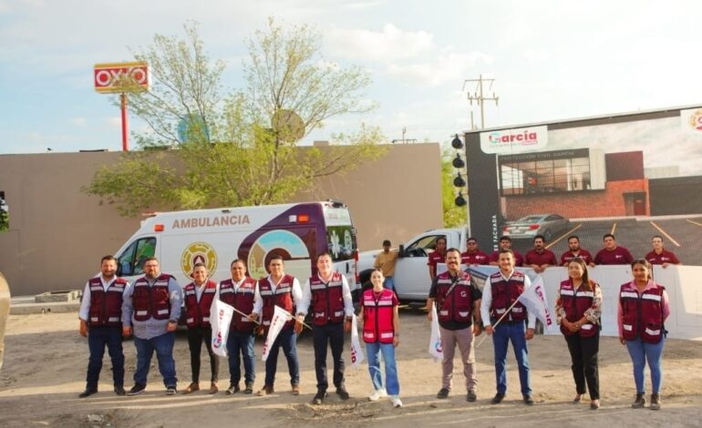 Inicia García construcción de Estación de Bomberos y Protección Civil