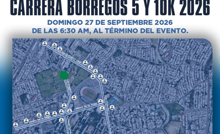 Implementará Municipio de Monterrey operativo vial por carrera Borregos 5 y 10K