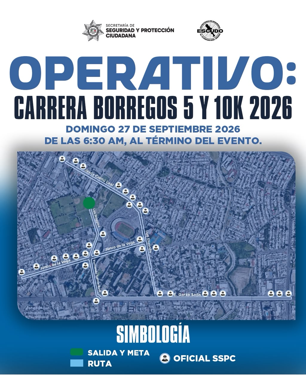 Implementará Municipio de Monterrey operativo vial por carrera Borregos 5 y 10K