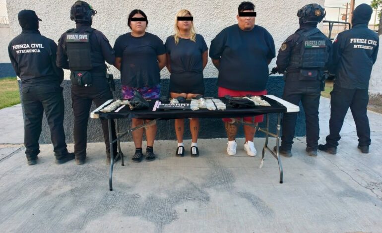 Detienen a “La Barbie de la Alianza” y una pareja con drogas y cargadores para armas largas