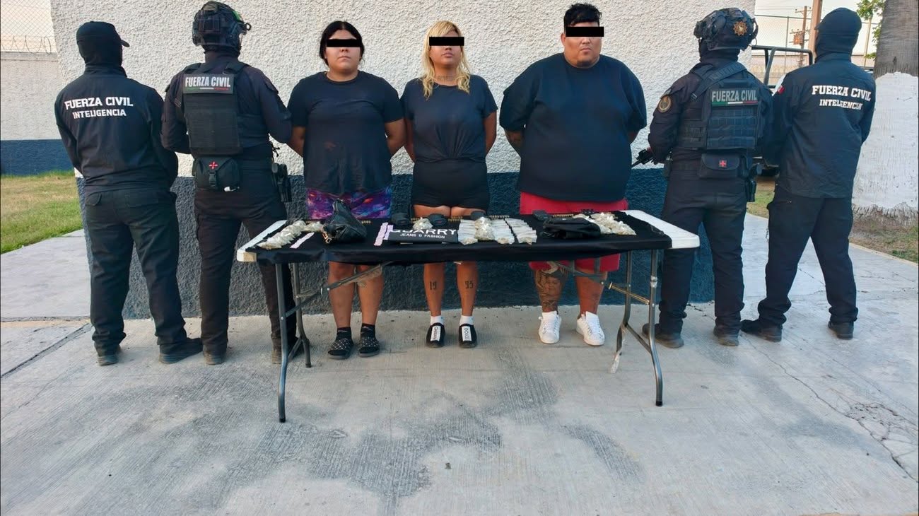 Detienen a “La Barbie de la Alianza” y una pareja con drogas y cargadores para armas largas