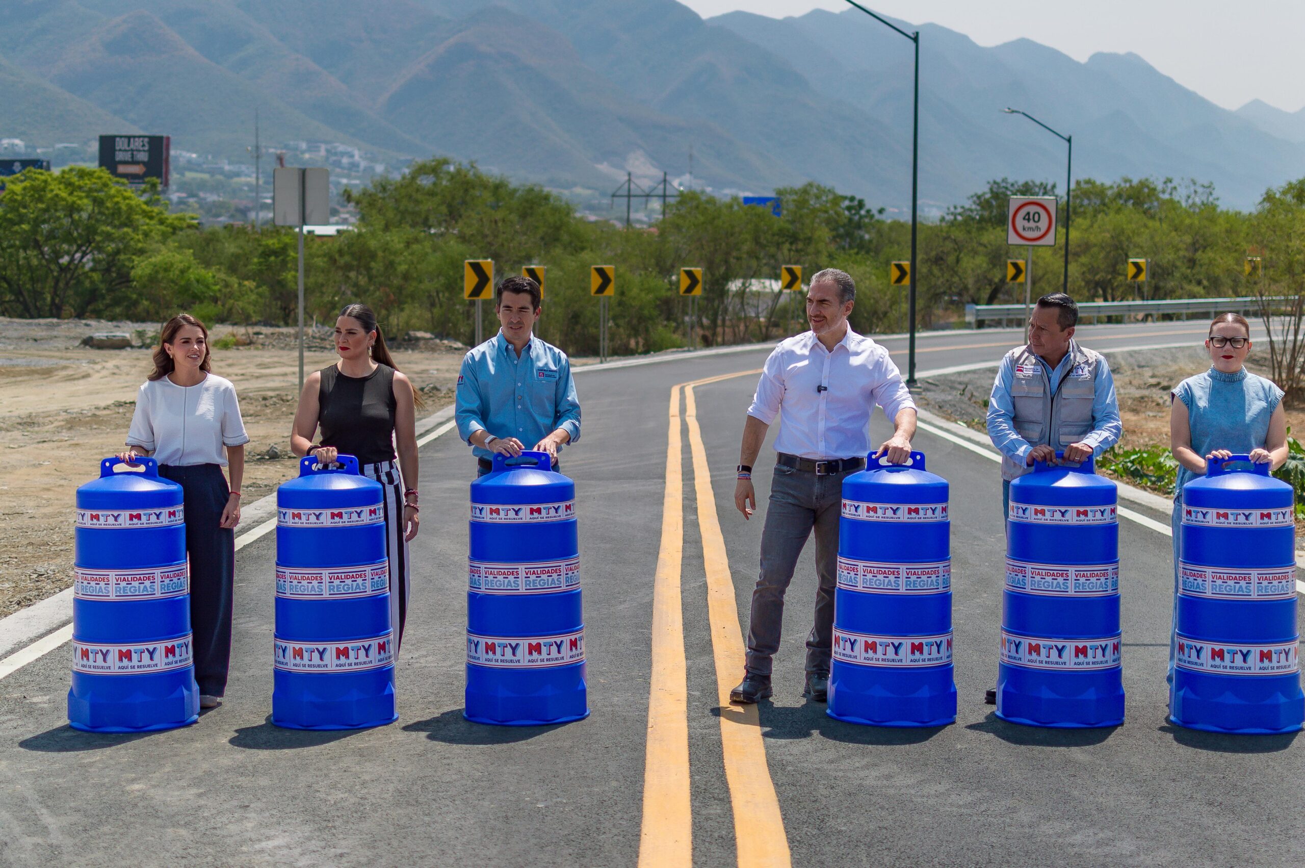 Entrega Monterrey segunda parte de obras del Circuito Vial Huajuco