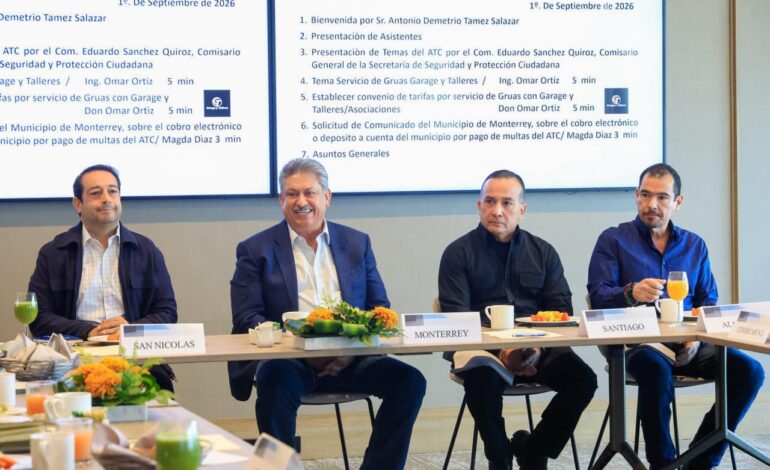 Refuerza Municipio de Monterrey coordinación con autoridades y transportistas