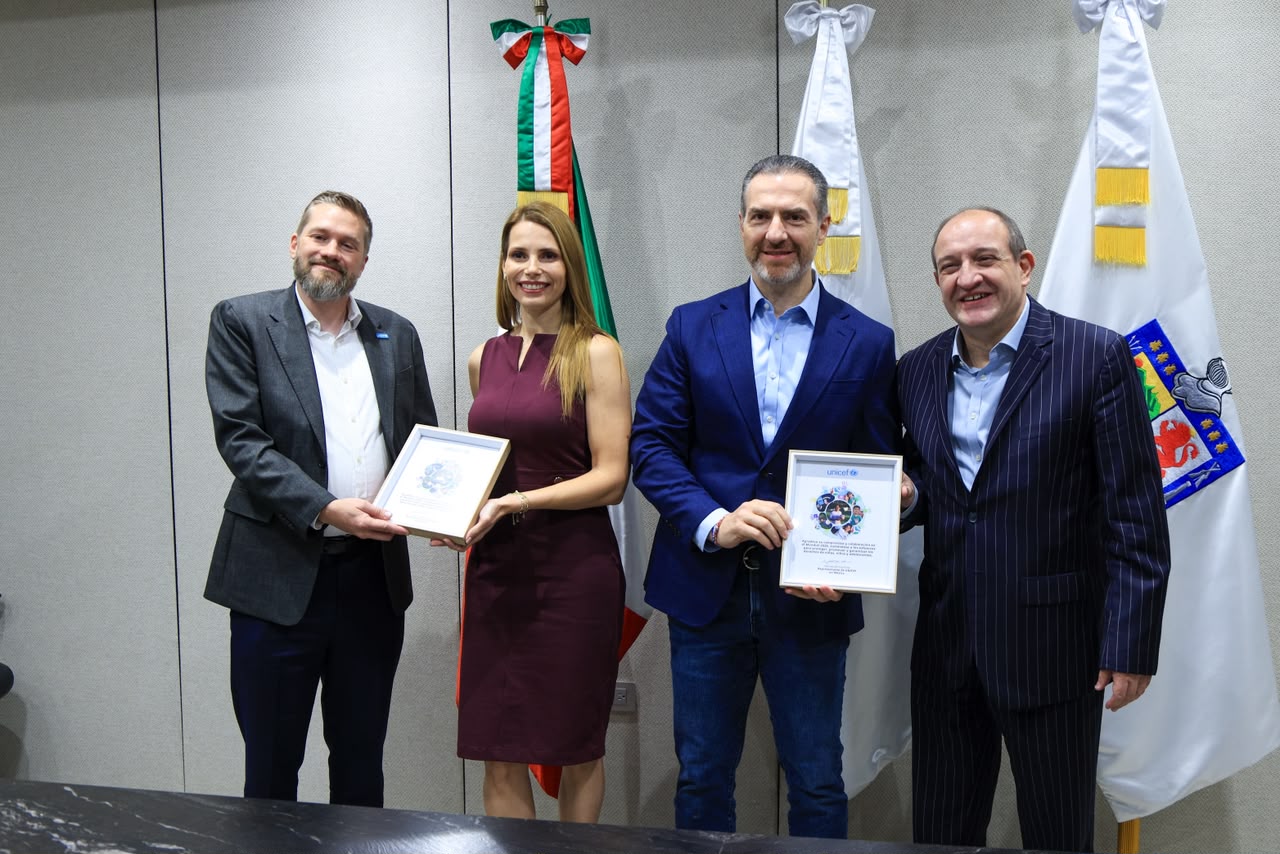 Reconoce UNICEF al Gobierno de Monterrey por trabajo a favor de la infancia durante el Mundial
