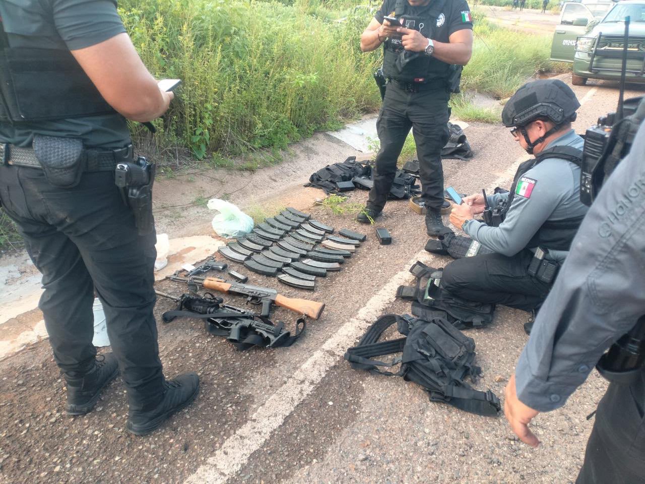 Detienen a cuatro delincuentes tras atacar con armas a federales en Culiacán
