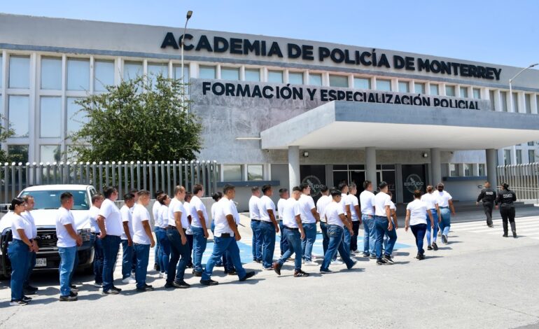 Ingresan 41 nuevos cadetes a la Academia de Policía de Monterrey