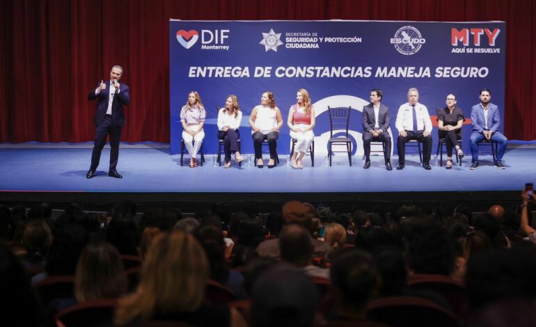 Suma DIF Monterrey 2 mil 300 personas beneficiadas con el programa “Maneja Seguro”