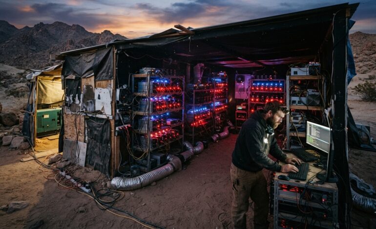Localizan granja clandestina de criptomonedas en la sierra de Puebla vinculada al lavado de dinero
