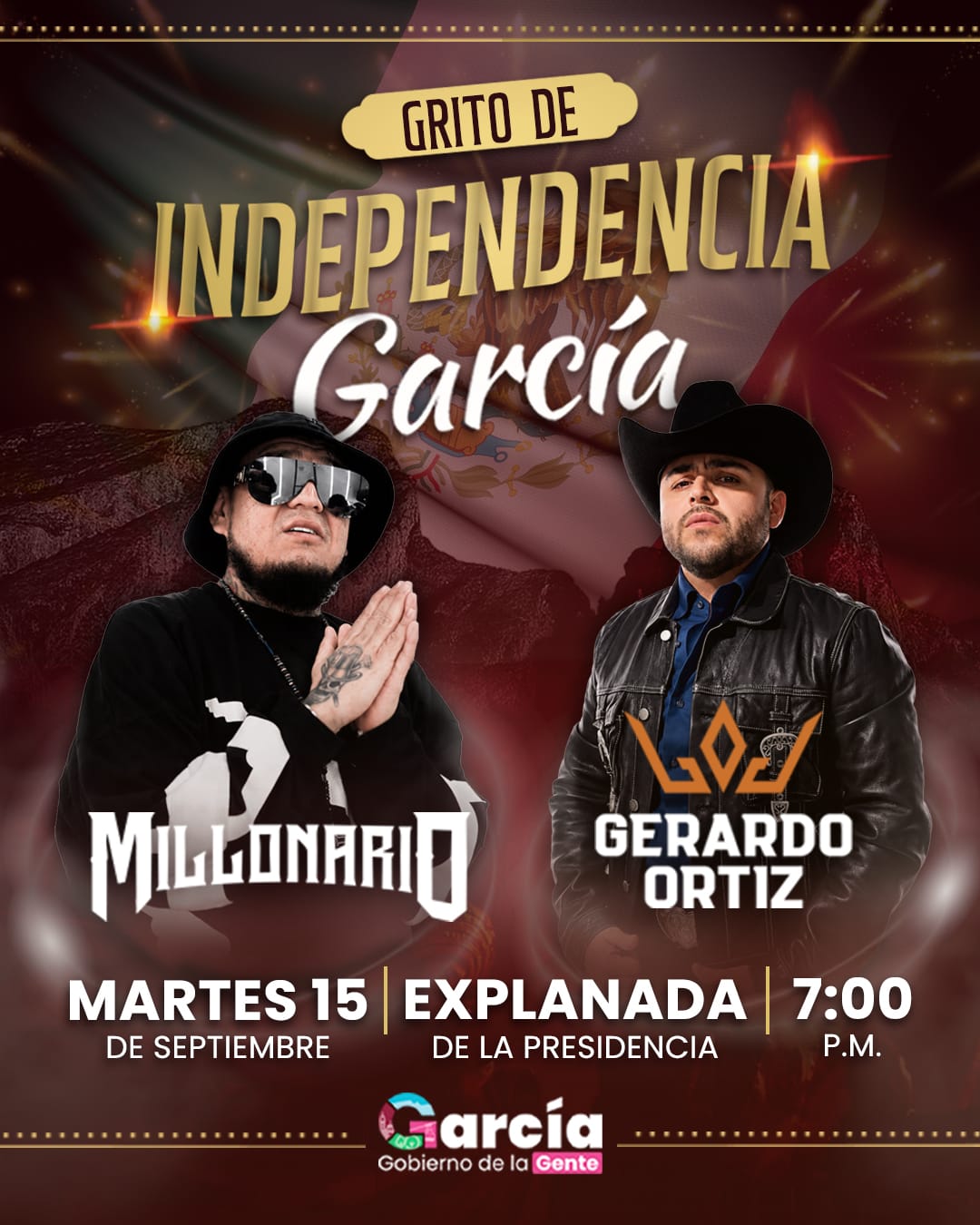 García celebrará el Grito de Independencia con una gran fiesta mexicana