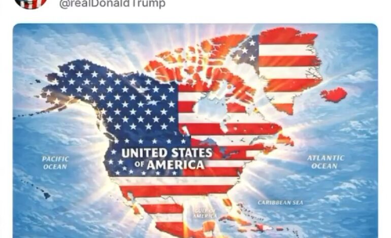 …Y ahora Trump publica mapa con México, Cuba y Canadá como parte de EU