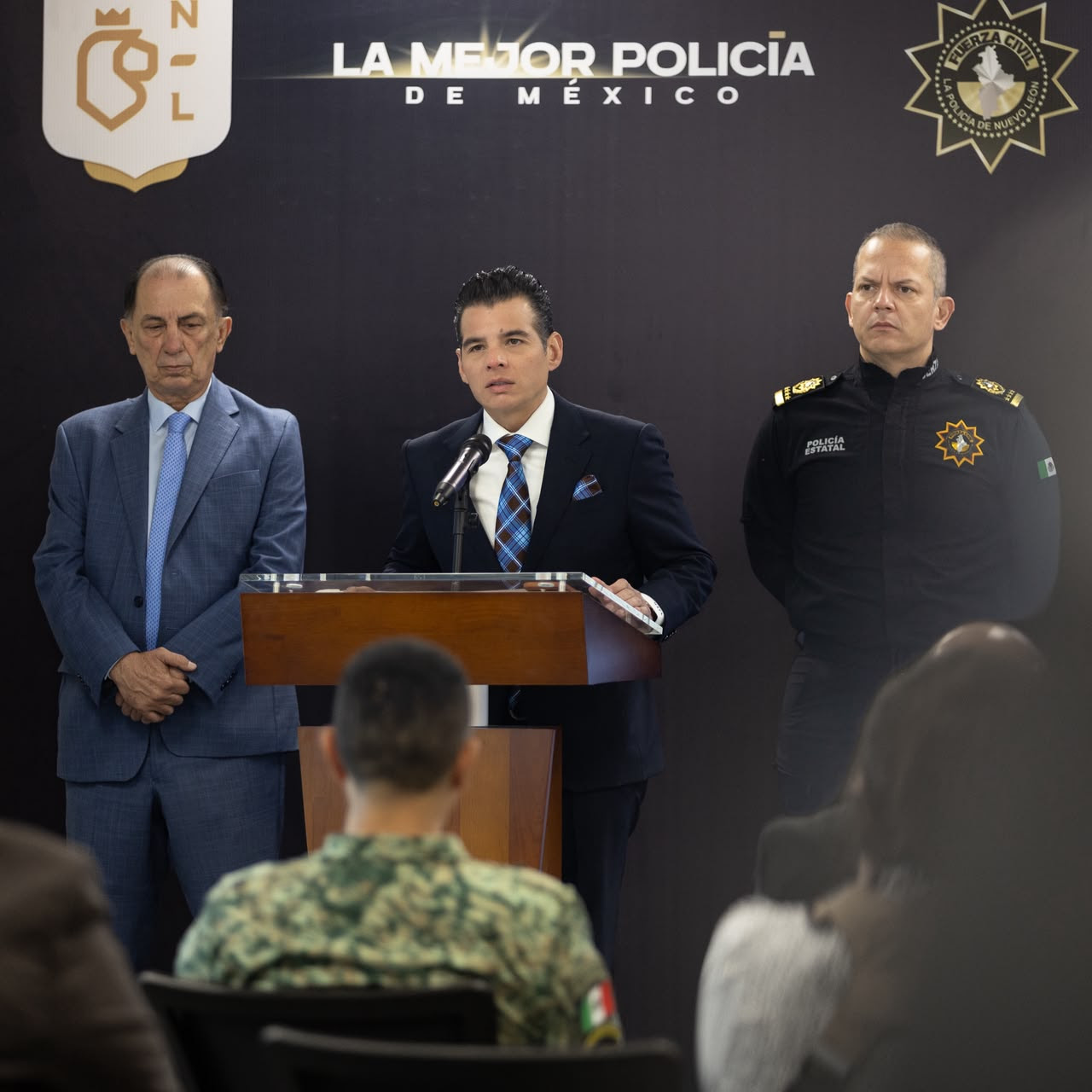 Destaca Nuevo León tendencia a la baja en delitos de alto impacto; resalta ascensos en Fuerza Civil