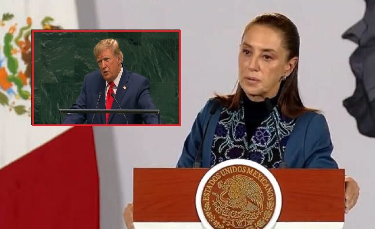 Es difícil vivir junto a un país con alto consumo de drogas y producción de armas: Sheinbaum a Trump