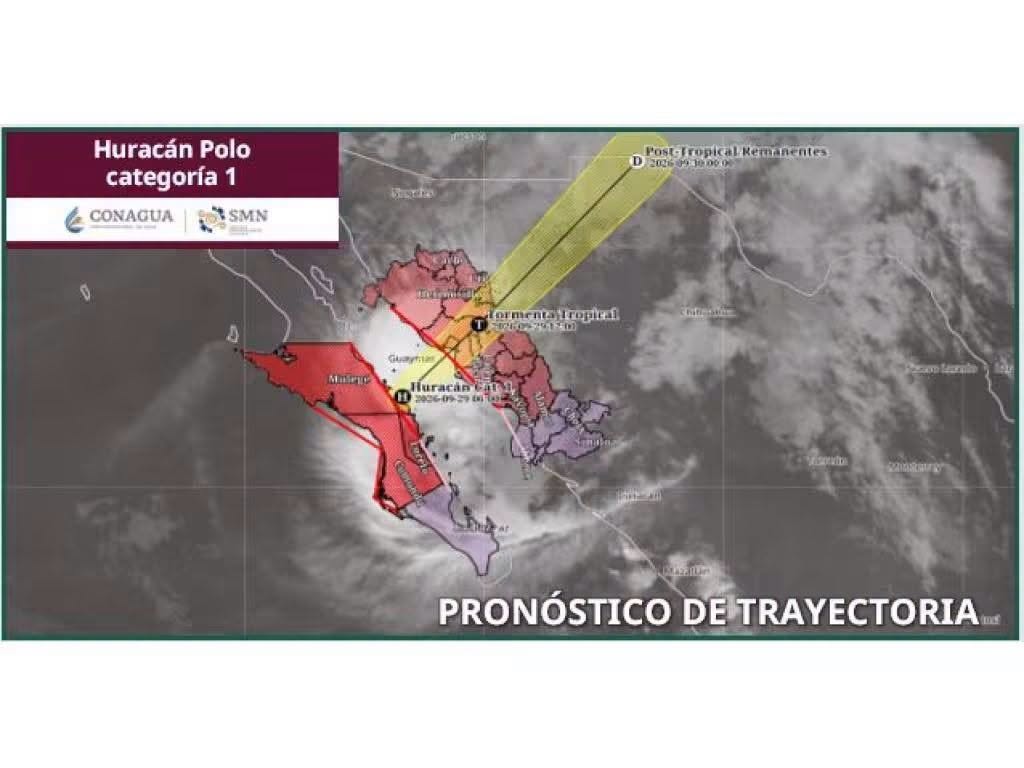 Vuelve huracán Polo a pegar en costas de Baja California y Sonora