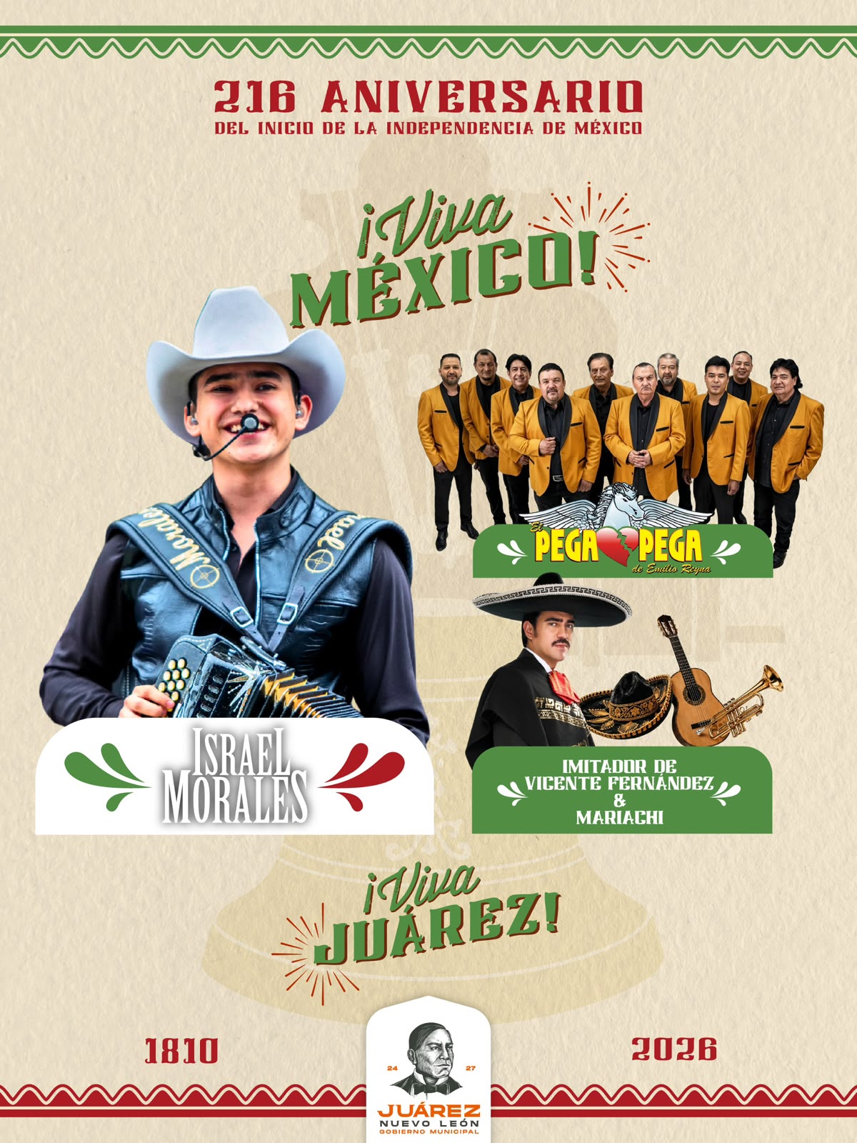 Invita Juárez a celebrar el Grito de Independencia
