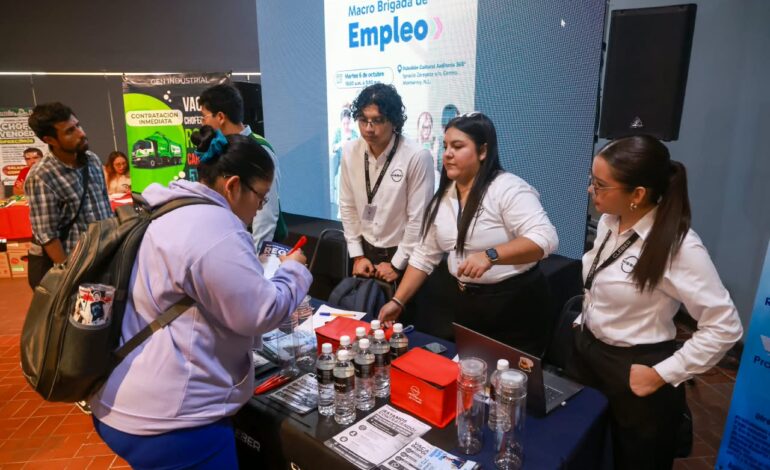 Monterrey acerca más de 2 mil oportunidades laborales con Macro Brigada de Empleo